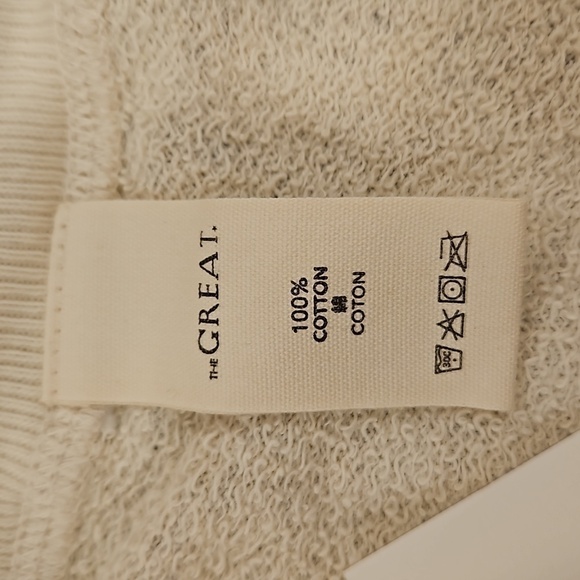 💕THE GREAT💕 The Wide Leg Cropped Sweatpant ~ Camomile Floral Size 2 M NWT - Picture 14 of 15